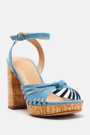 Buty Na Obcasie Fashion Nova Brighter Days Ahead Damskie Niebieskie Polska | 019453OIE