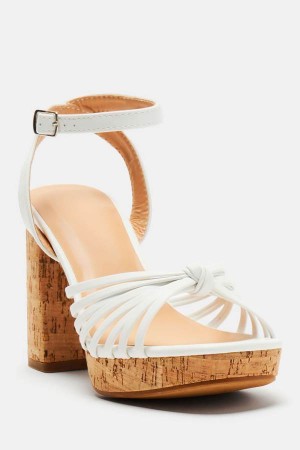 Buty Na Obcasie Fashion Nova Brighter Days Ahead Damskie Białe Polska | 849352XEP