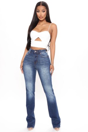 Jeansy Fashion Nova Classic High Rise Bootcut Damskie Niebieskie Niebieskie Polska | 926537KMC