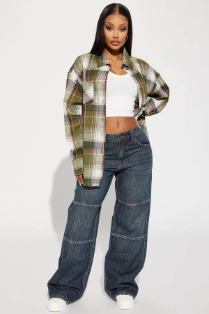 Jeansy Fashion Nova Get To It Tinted Non Stretch Wide Leg Damskie Ciemny Niebieskie Polska | 497162UDP