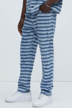 Jeansy Fashion Nova Kayden Slim Męskie Głęboka Niebieskie Polska | 429380IGX