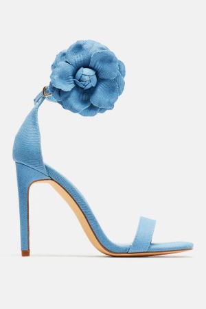 Sandały Fashion Nova Feeling Sweet Heeled Damskie Niebieskie Polska | 547923ZSU