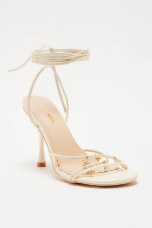 Sandały Fashion Nova Like No Other Heeled Damskie Białe Polska | 324801QDX