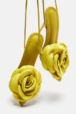 Sandały Fashion Nova Love Is Blooming Heeled Damskie Głęboka Zielone Polska | 713894SPV