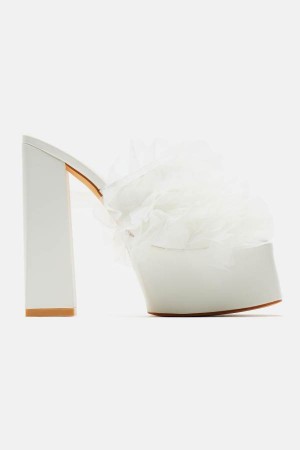 Sandały Fashion Nova New Chances Heeled Damskie Białe Polska | 907513RJQ