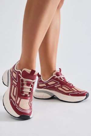 Trampki Fashion Nova Run With It Damskie Czerwone Polska | 826107GSZ